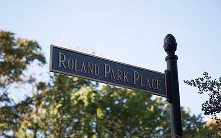 Roland Park Place Street Sign